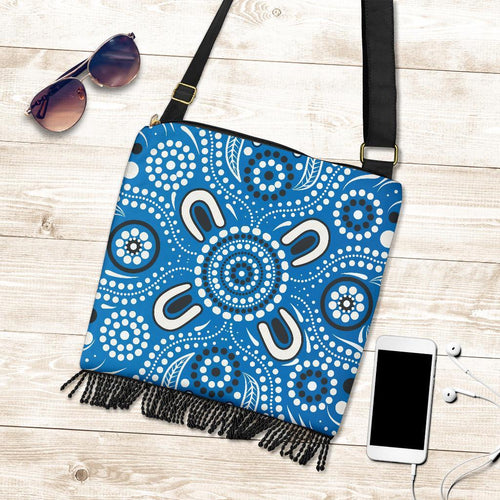 boho-handbag-indigenous-circle-dot-painting-blue-color