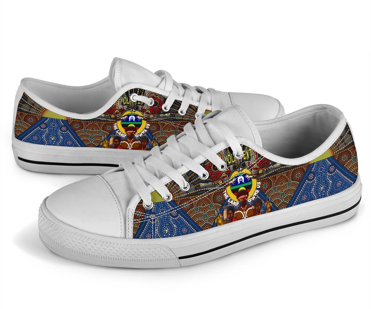 custom-text-the-land-owns-us-low-top-shoe