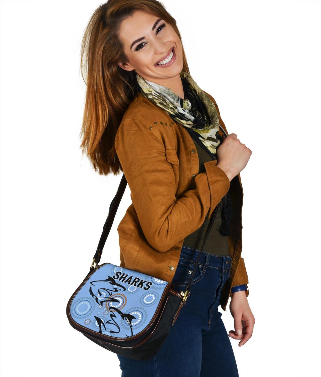 cronulla-leather-saddle-bag-sharks-unique-indigenous
