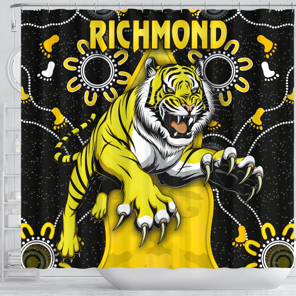 richmond-football-shower-curtain-tigers-anzac-day-unique-indigenous