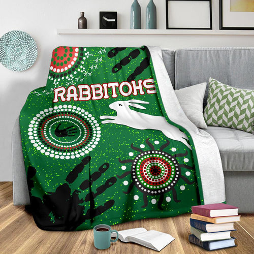 south-sydney-rabbitohs-indigenous-premium-blanket-country-style