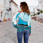 Sharks Off Shoulder Sweater Cronulla Indigenous Unique - Vibe Hoodie