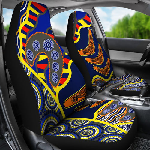 aboriginal-car-seat-covers-australian-boomerang-dot-painting-art