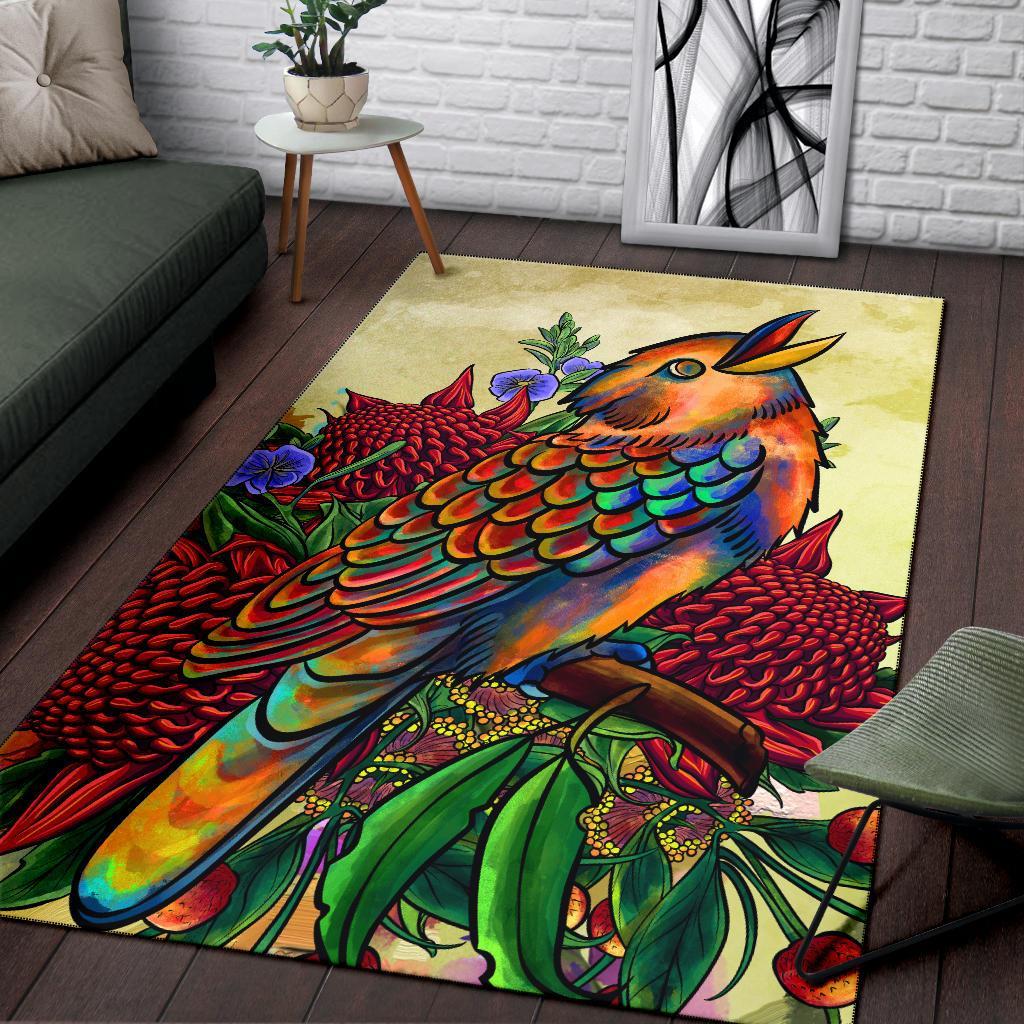 area-rug-australia-kookaburra-with-waratah