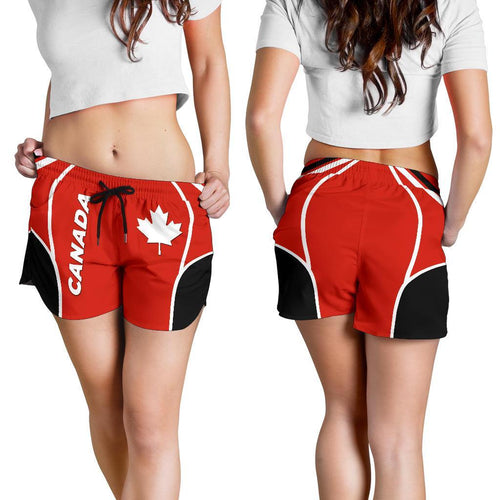 Canada Women'S Shorts- Canadian Maple Leaf Sport Style - Vibe Hoodie