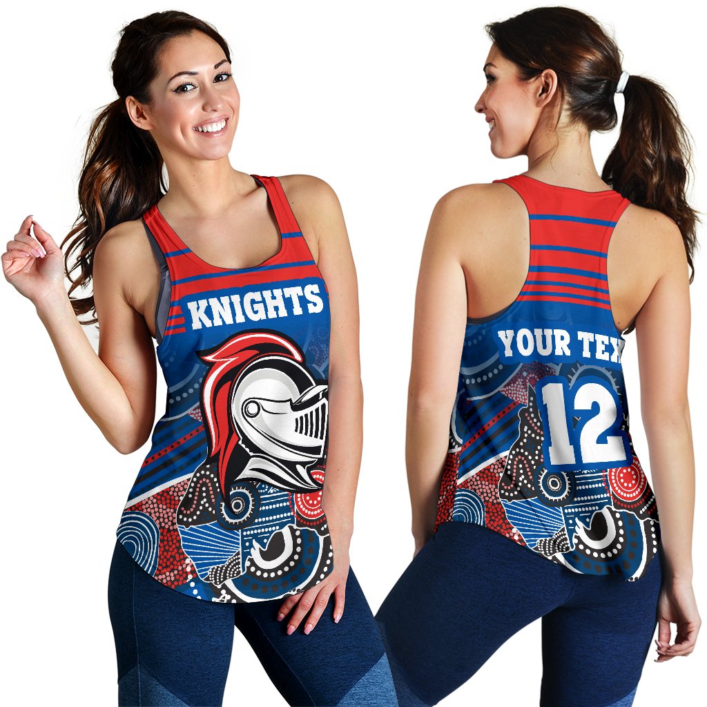 (Custom Personalised) Knights Women Tank Top Aboriginal Horizontal Style - Vibe Hoodie
