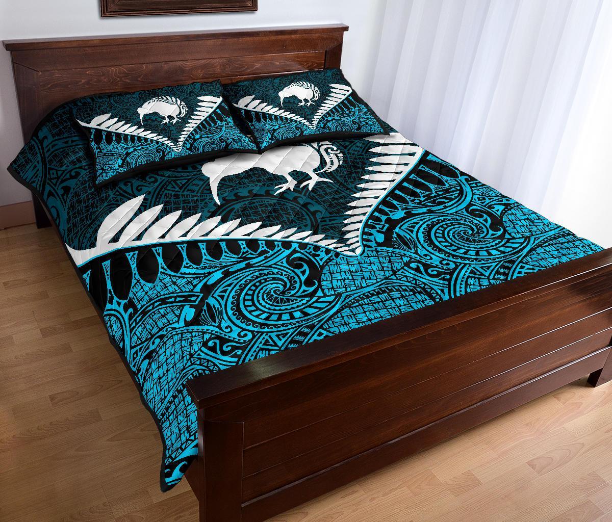 kiwi-silver-fern-classic-quilt-bed-set-blue