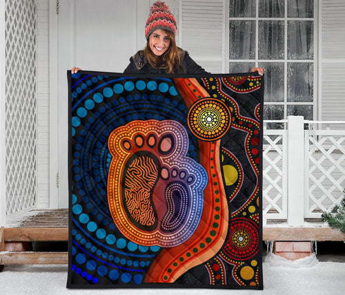 1st-australia-premium-quilt-aboriginal-mother-and-son-foot