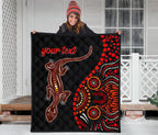 aboriginal-personalised-premium-quilt-aboriginal-lizard-with-dot-painting-pattern