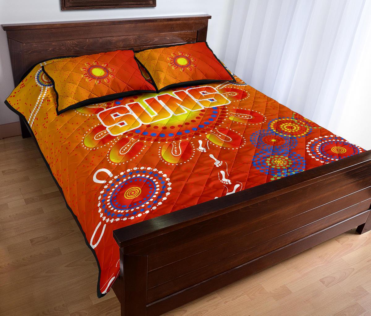 naidoc-suns-quilt-bed-set-gold-coast-indigenous-style