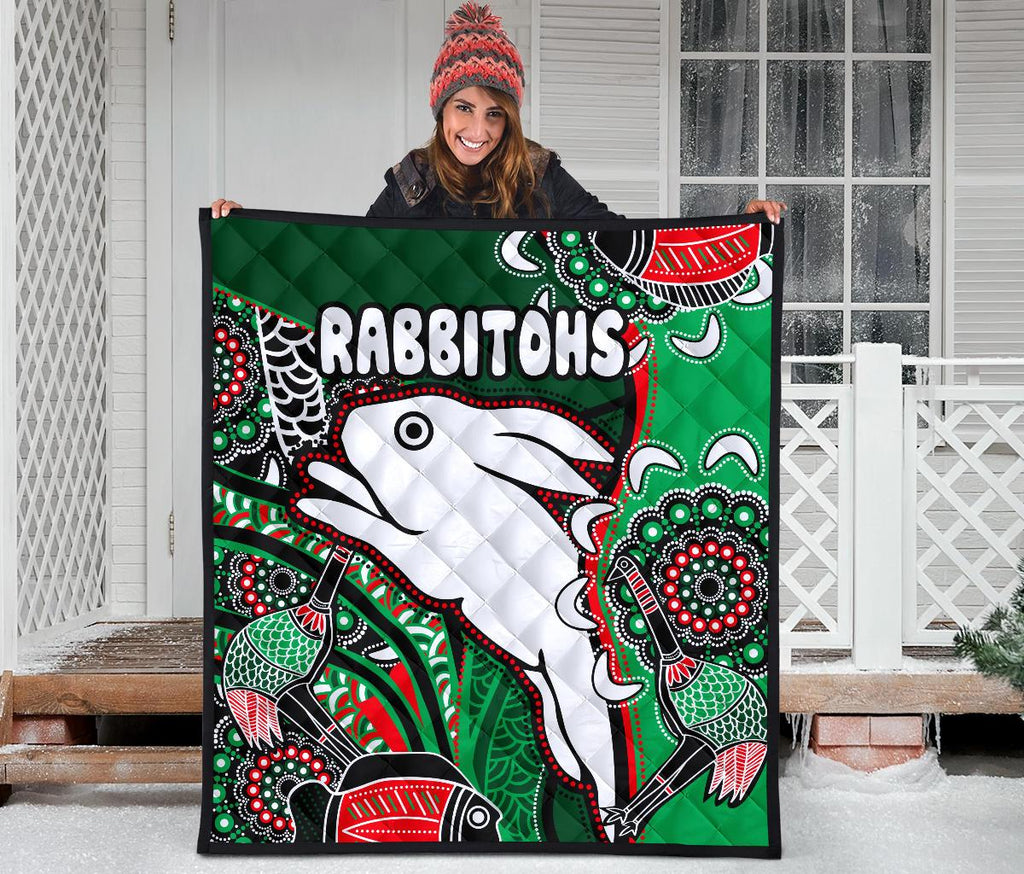 rabbitohs-premium-quilt-indigenous-survival-world