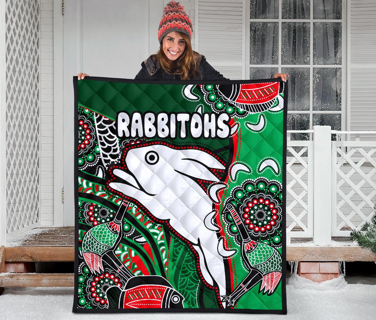 rabbitohs-premium-quilt-indigenous-survival-world