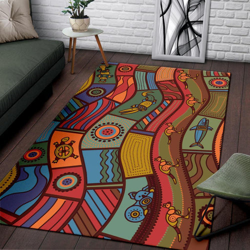 area-rug-aboriginal-art-with-animals