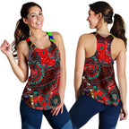 Racerback Tanks- Aboriginal Animal & Dot Acrylic Paint - Vibe Hoodie