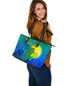 customaboriginal-large-leather-tote-bag-indigenous-frog-blue