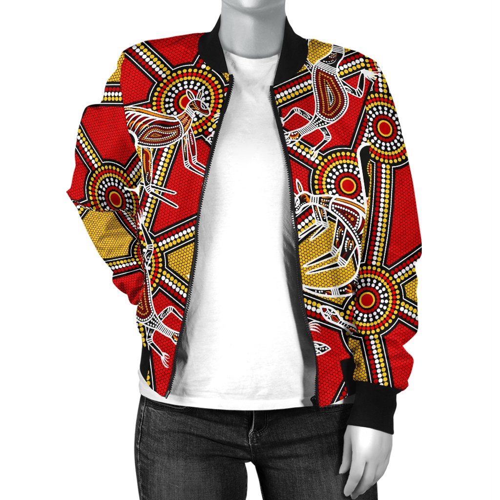 aboriginal-womens-bomber-jacket-kangaroo-dot-painting-patterns
