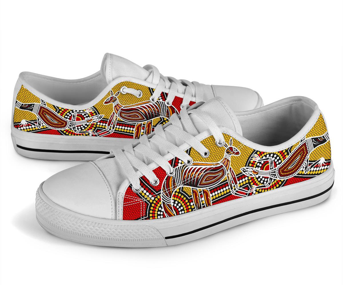 aboriginal-low-top-shoes-kangaroo-dot-painting-patterns