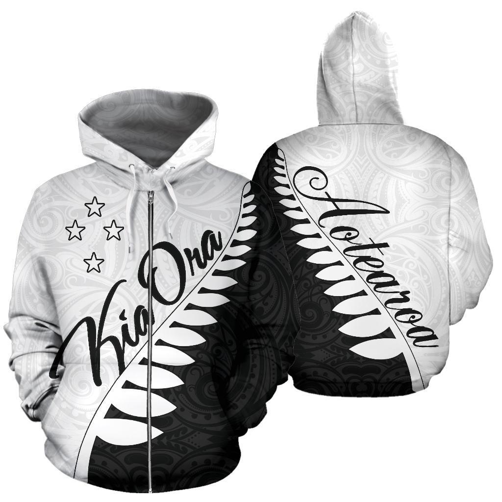kia-ora-aotearoa-zip-up-hoodie-silver-fern
