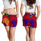 Aboriginal Women's Shorts, Aboriginal Red Patterns Naidoc  Week - Vibe Hoodie