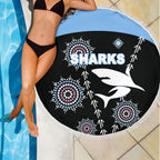 cronulla-beach-blanket-sharks-simple-indigenous-black
