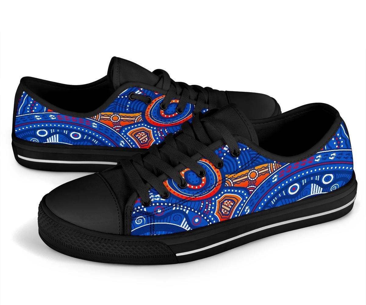 aboriginal-low-top-shoe-indigenous-footprint-patterns-blue-color