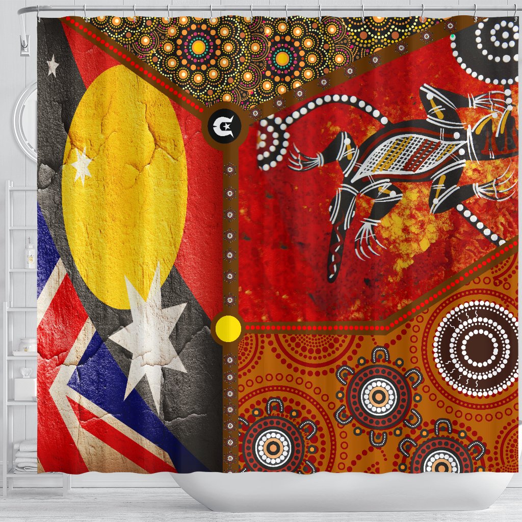 shower-curtain-aboriginal-dot-painting-flags-crocodile-1