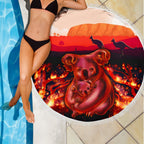 aboriginal-beach-blanket-koala-bushfire-pray-for-australia