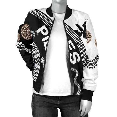 collingwood-women-bomber-jacket-pies-unique-indigenous