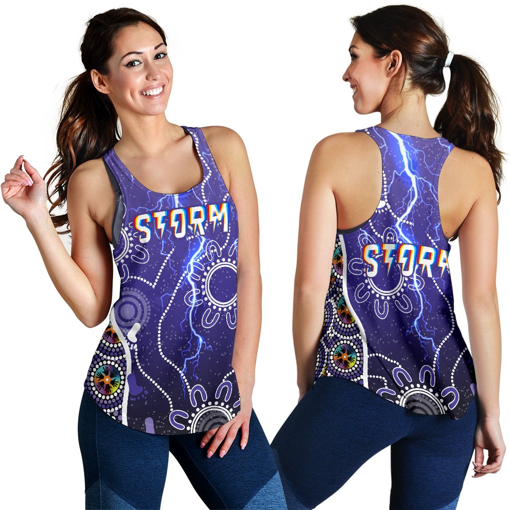 Melbourne Storm Women Racerback Tank Unique Indigenous - Vibe Hoodie