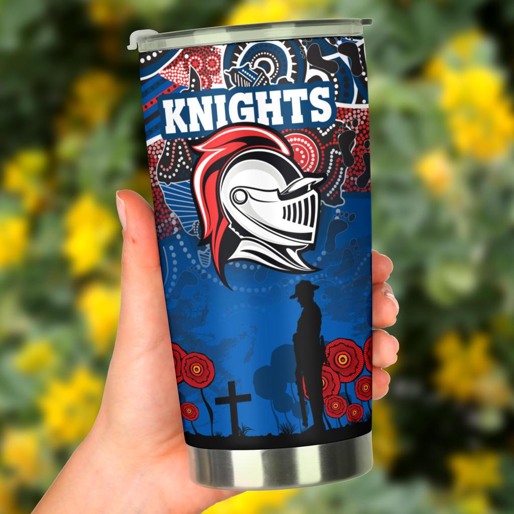 custom-personalised-knights-tumbler-newcastle-anzac-day-aboriginal