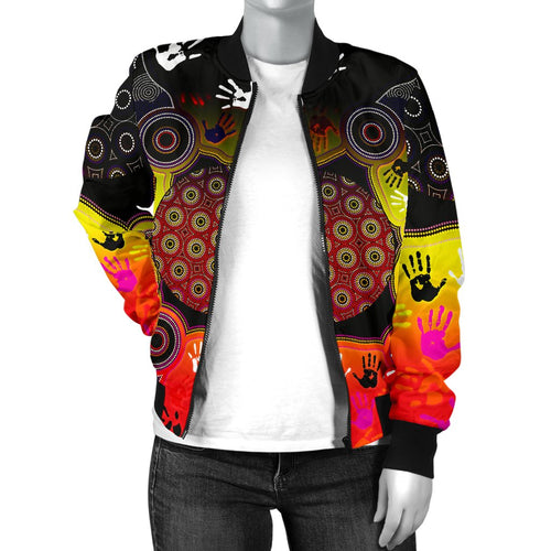 aboriginal-womens-bomber-jacket-indigenous-circle-dot-painting-hand-art