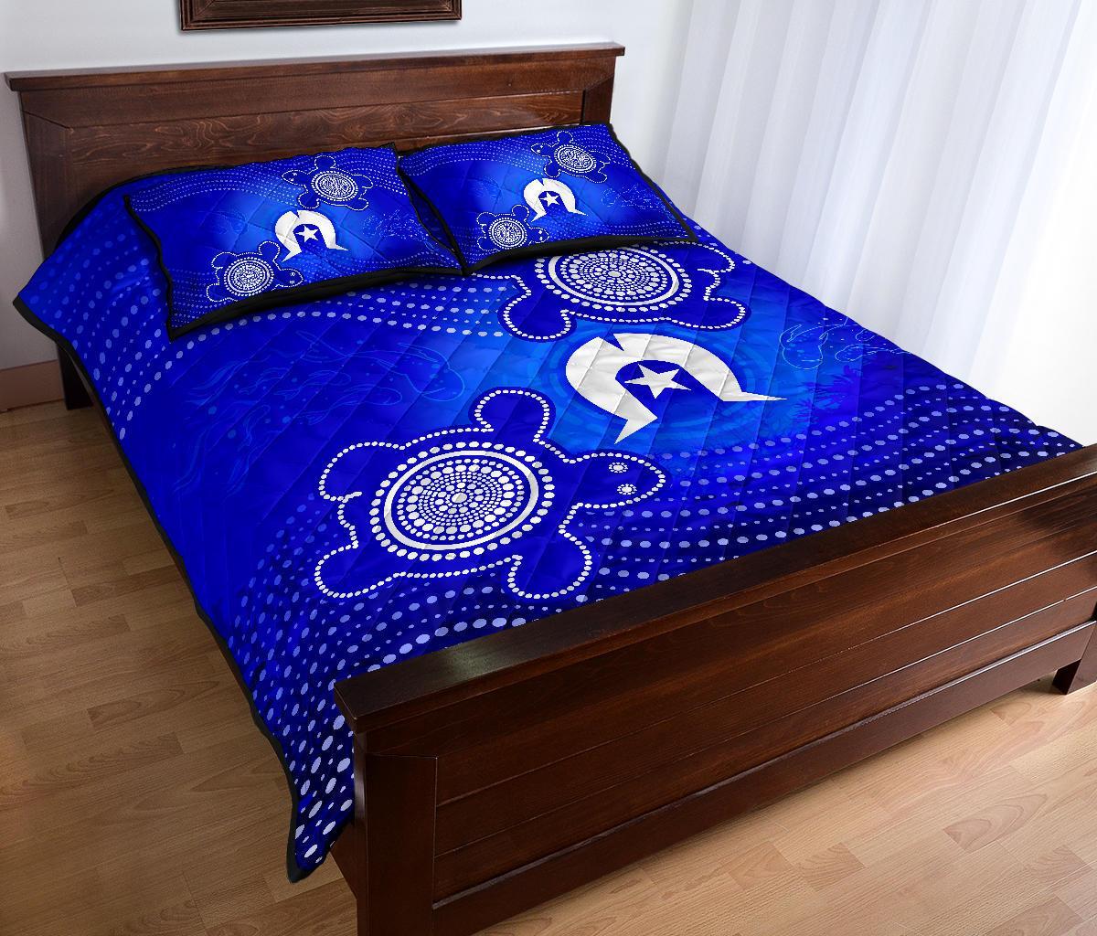torres-strait-islanders-quilt-bed-set-torres-symbol-with-turtle