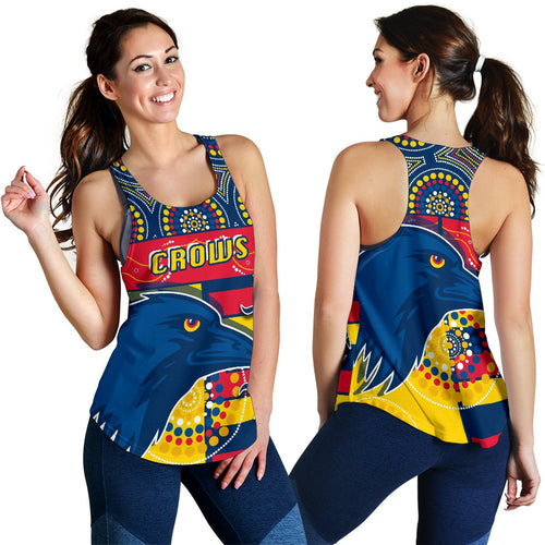 Adelaide Women Racerback Tank Indigenous Crows - Vibe Hoodie