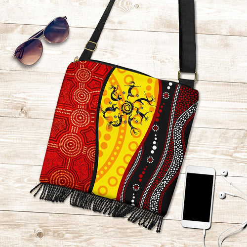 aboriginal-boho-handbags-dreamtime-koori-dance-dot-acrylic-paint