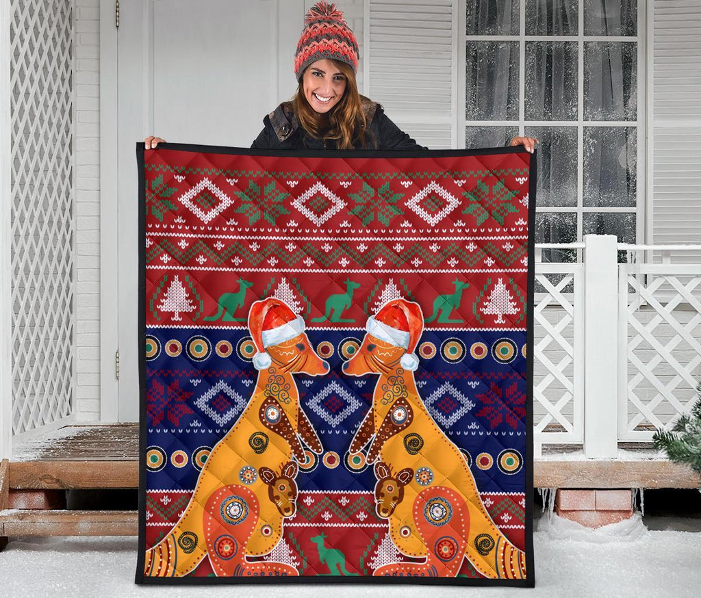 christmas-premium-quilt-mother-kangaroo-in-christmas