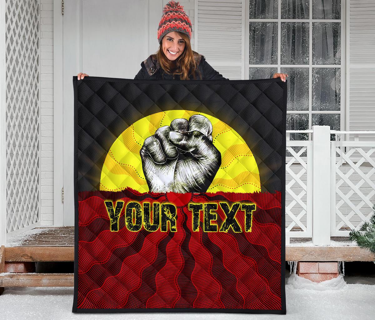 custom-aboriginal-premium-quilt-black-lives-matter-sun-dot-painting