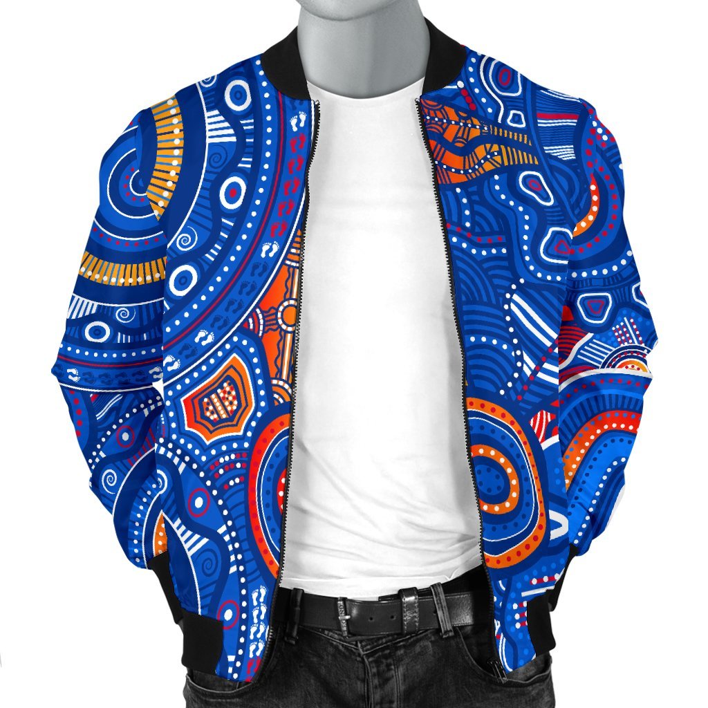 aboriginal-mens-bomber-jacket-indigenous-footprint-patterns-blue-color
