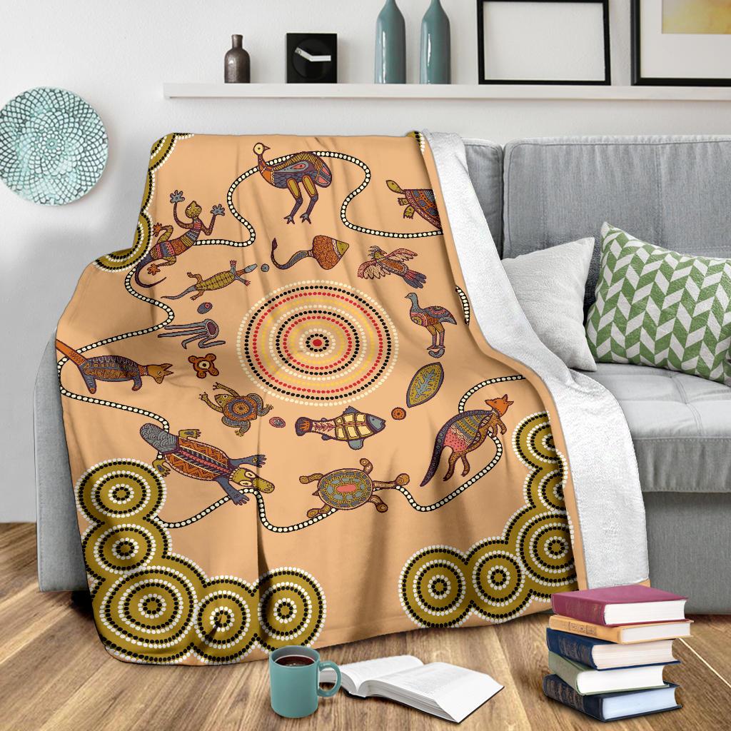 premium-blanket-aboriginal-dot-painting-blanket-australian-animals