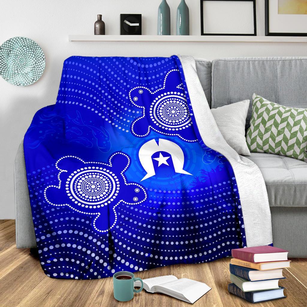 torres-strait-islanders-premium-blanket-torres-symbol-with-turtle