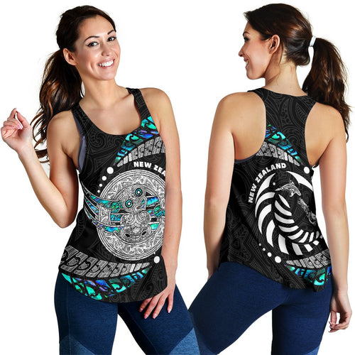 Maori New Zealand Women's Racerback Tank Hei Tiki Sport Style - Vibe Hoodie