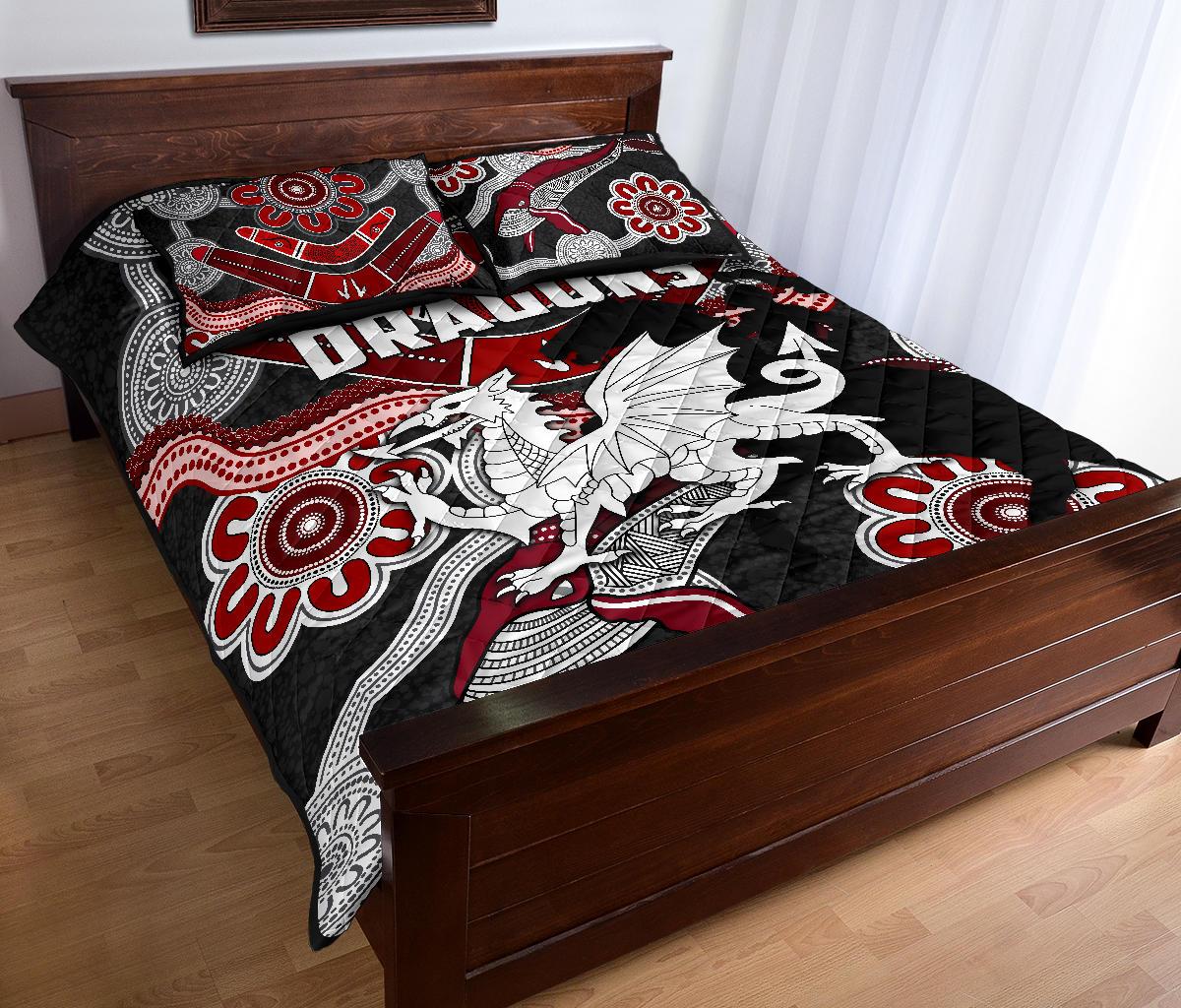 dragons-quilt-bed-set-st-george-indigenous-black