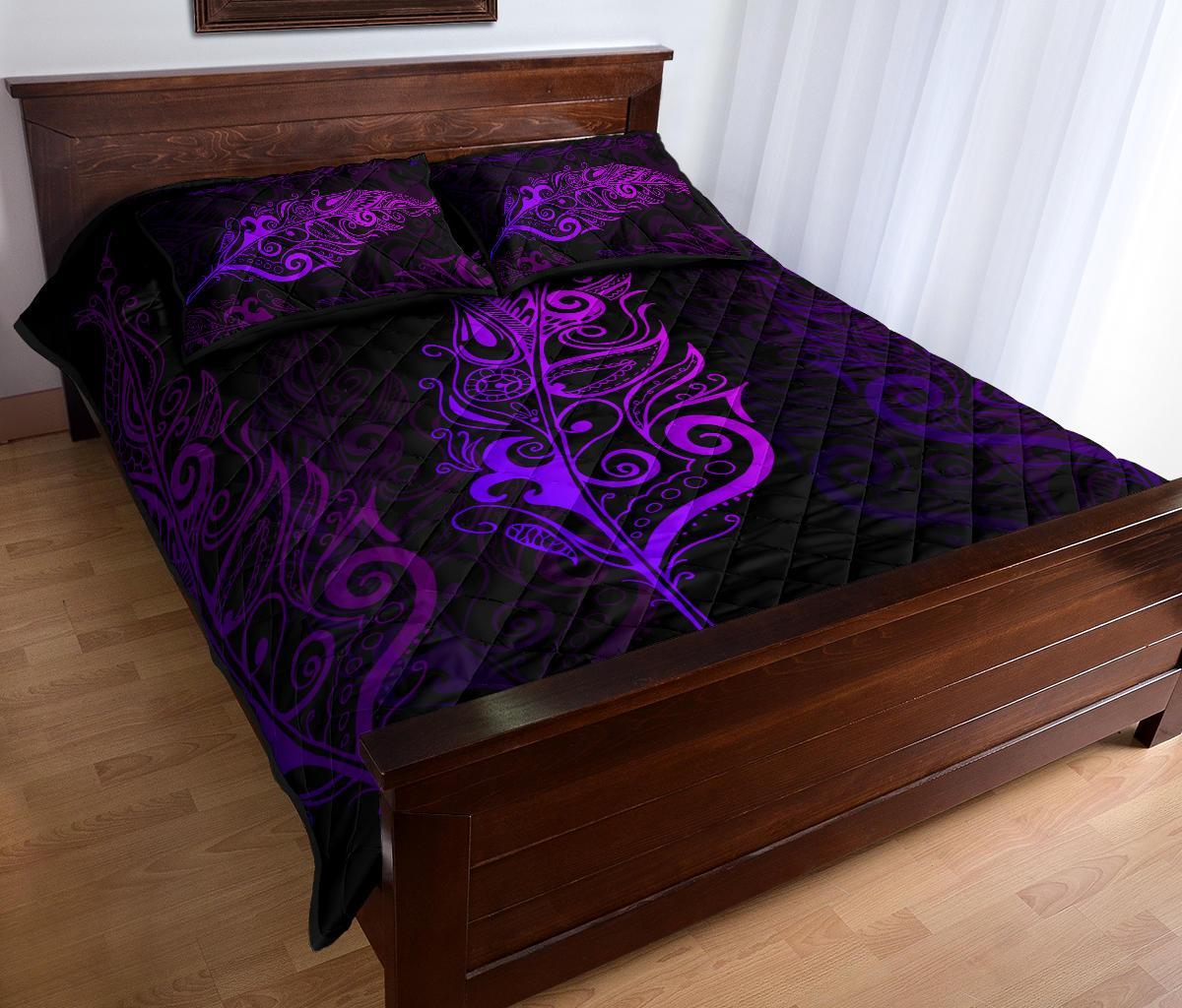 light-silver-fern-new-zealand-quilt-bed-set-purple