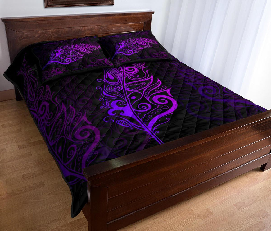 light-silver-fern-new-zealand-quilt-bed-set-purple