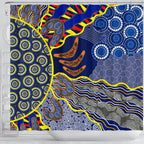 aboriginal-shower-curtain-australian-boomerang-dot-painting-art