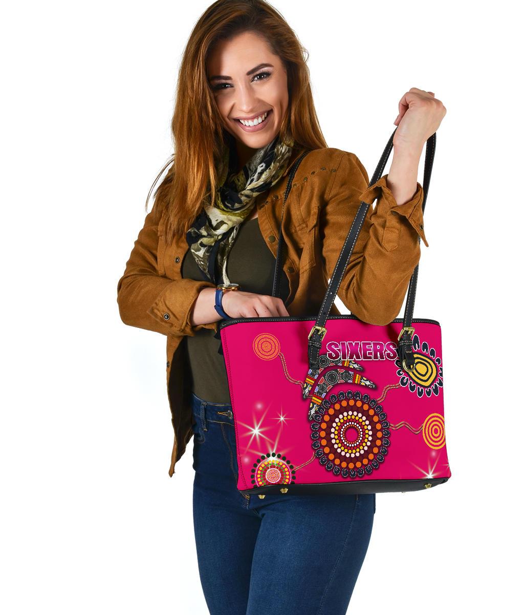sydney-small-leather-tote-sixers-indigenous-magenta