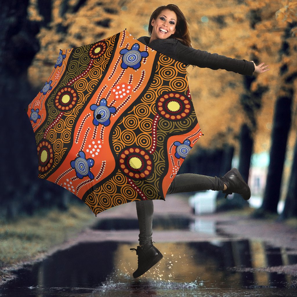 umbrellas-aboriginal-dot-unique-style-turtle