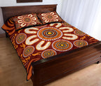 aboriginal-quilt-bed-set-circle-flowers-patterns-ver02