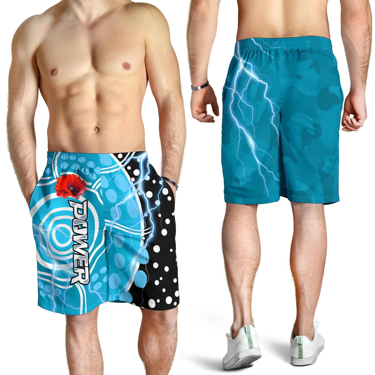 power-anzac-day-men-shorts-port-adelaide-lighting