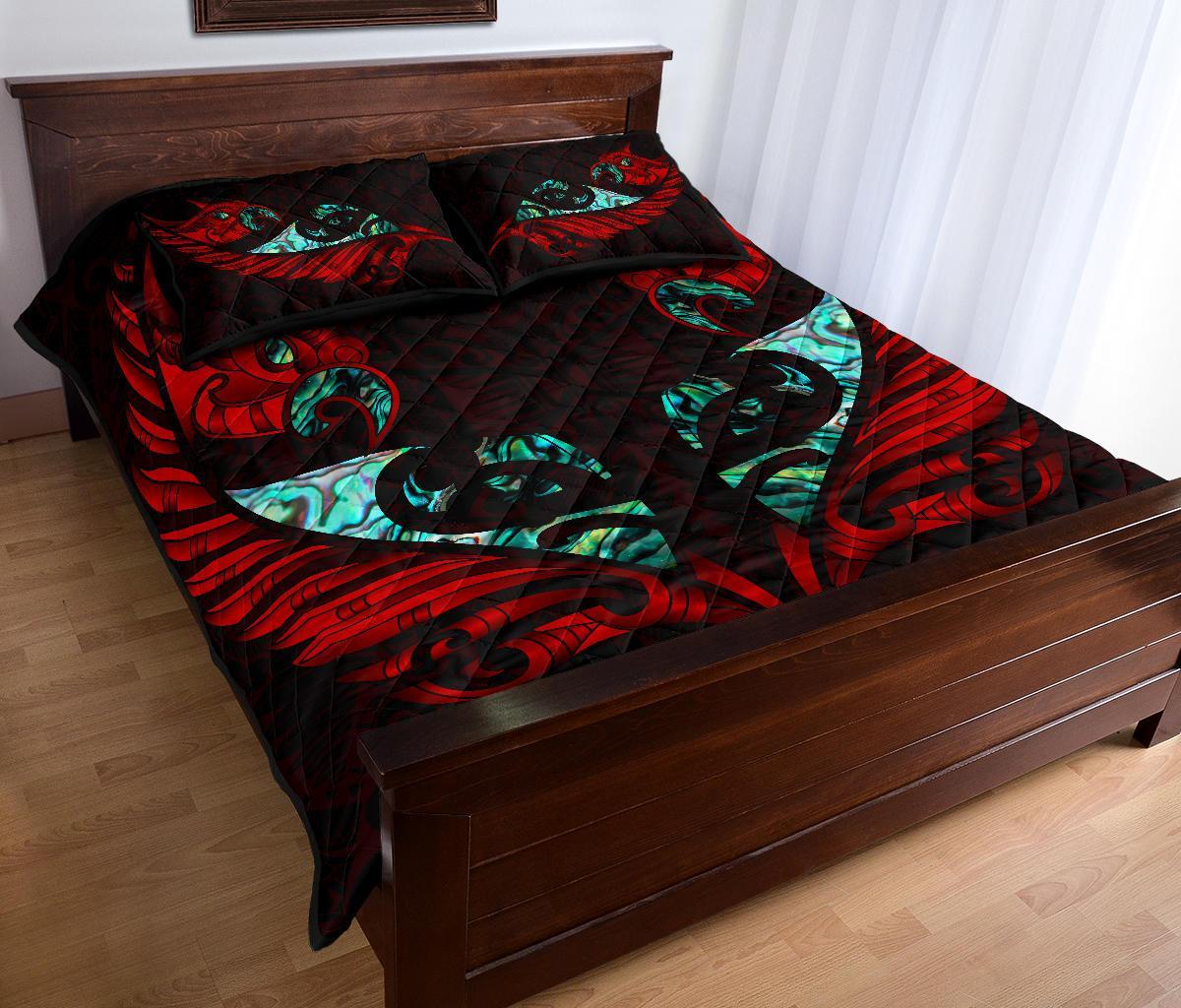 new-zealand-quilt-bed-set-manaia-paua-fern-wing-red