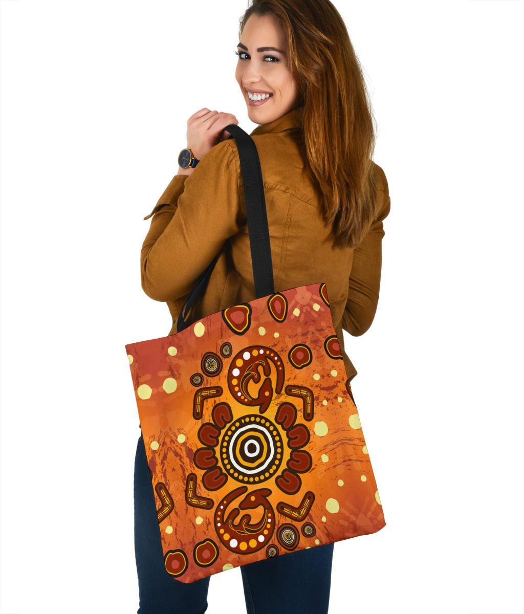 aboriginal-tote-bags-baby-kangaroo-and-dot-painting-patterns